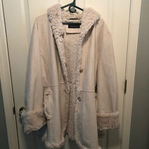 Jones New York 2X Faux Fur Coat